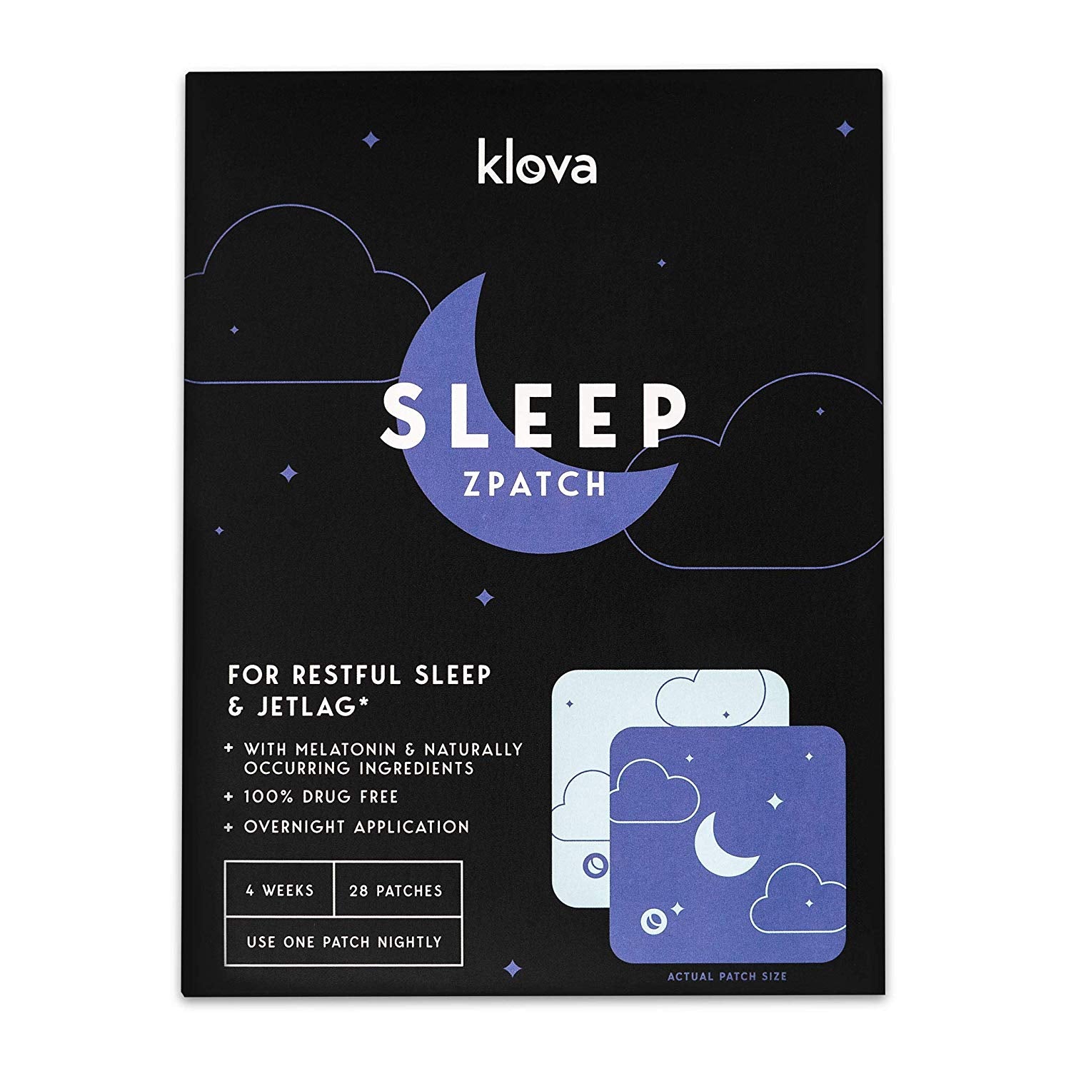 Klova Sleep Patch with Melatonin and Natural Ingredients